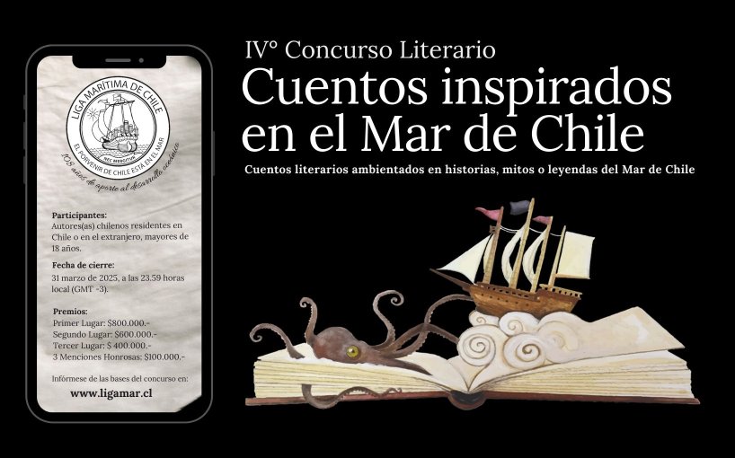 Liga Marítima lanza su tradicional Concurso Literario ‘Cuentos Inspirados en el Mar de Chile’