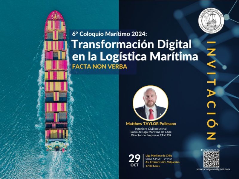 Ligamar analizará la Transformación Digital en la Logística Marítima en 6° Coloquio